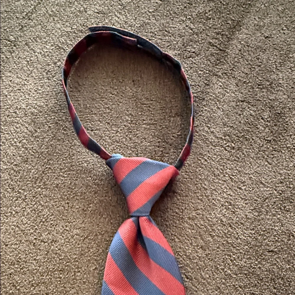 Janie and Jack Boys Red and Blue Striped Necktie